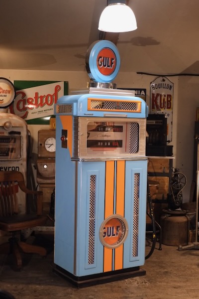 pompe a essence vintage gulf